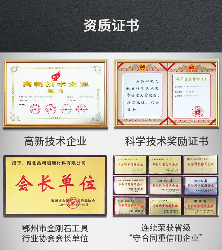 昌利廠家各種資質(zhì)證書(shū)